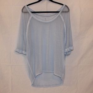 We The Free Light Blue Sheer Top Size:XS